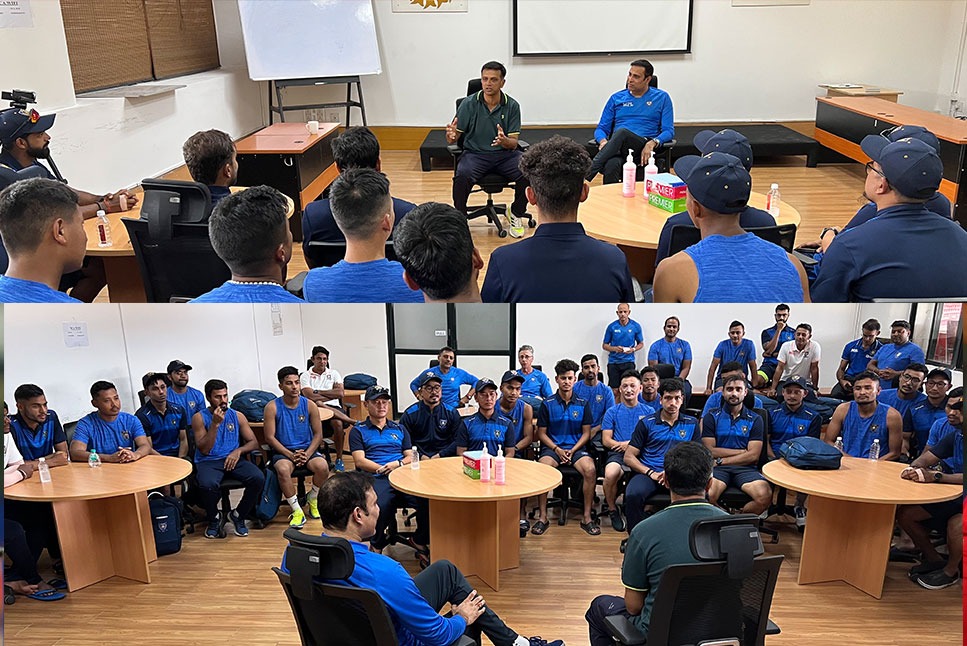NCA Northeast Camp: After special training session, Rahul Dravid & VVS Laxman interact with Northeastern players – Check pics