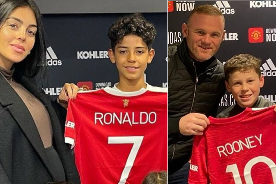 Cristiano Ronaldo Jr and Kai Rooney are playing together for Manchester United U12