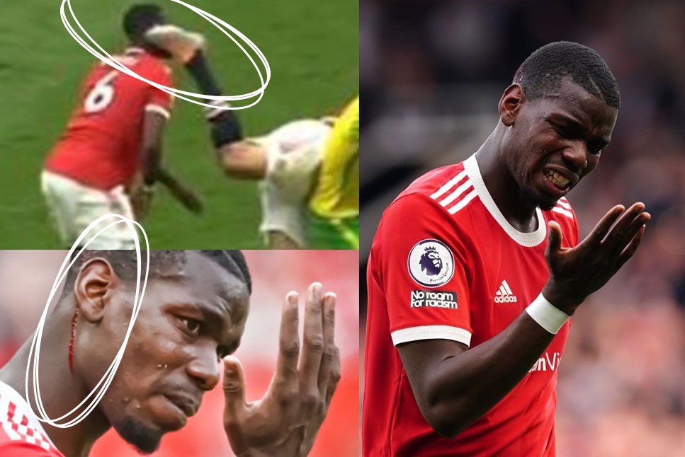 Premier League EMBARRASSING! Harry Maguire KICKS teammate Paul Pogba