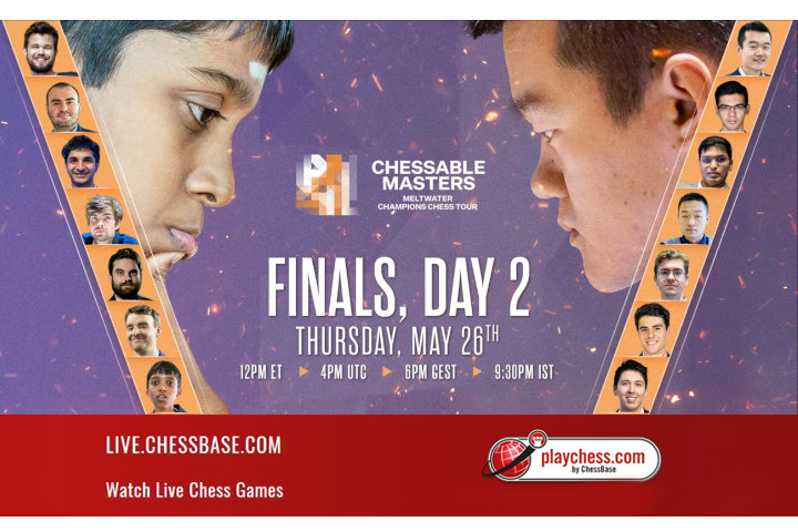 Chessable Masters: Praggnanandhaa falters on opening day, loses first match  to Ding Liren in final