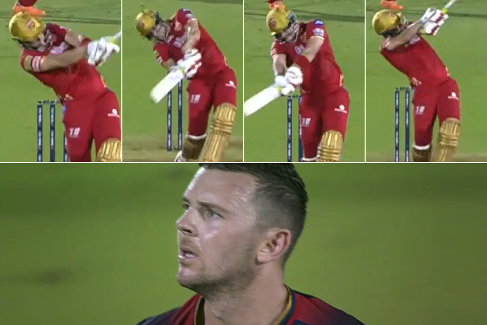 IPL 2022: Josh Hazlewood gets the BEATING of his life, bowls most expensive spell of IPL 2022 as Liam Livingstone takes him to CLEANERS – Watch Video