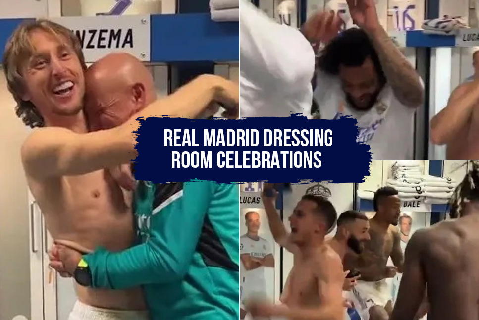 Champions League Semi-Finals: Real Madrid players GO CRAZY in dressing room after beating Manchester City, watch how they CELEBRATED the EPIC victory