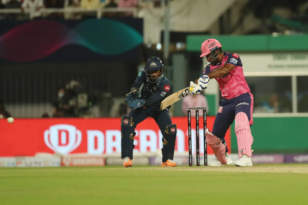 IPL 2022 Qualifier 1: Sanju Samson RESPONDS to Team India SNUB with a 26-ball 47 BLITZ against Gujarat Titans in front of BCCI top brass - Watch Highlights