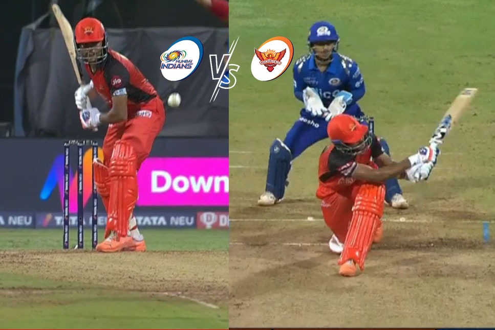 MI vs SRH LIVE: SRH’s Priyam Garg GAMBLE pays off, youngster scores 42 runs to give his team a FLYING start – Watch Video