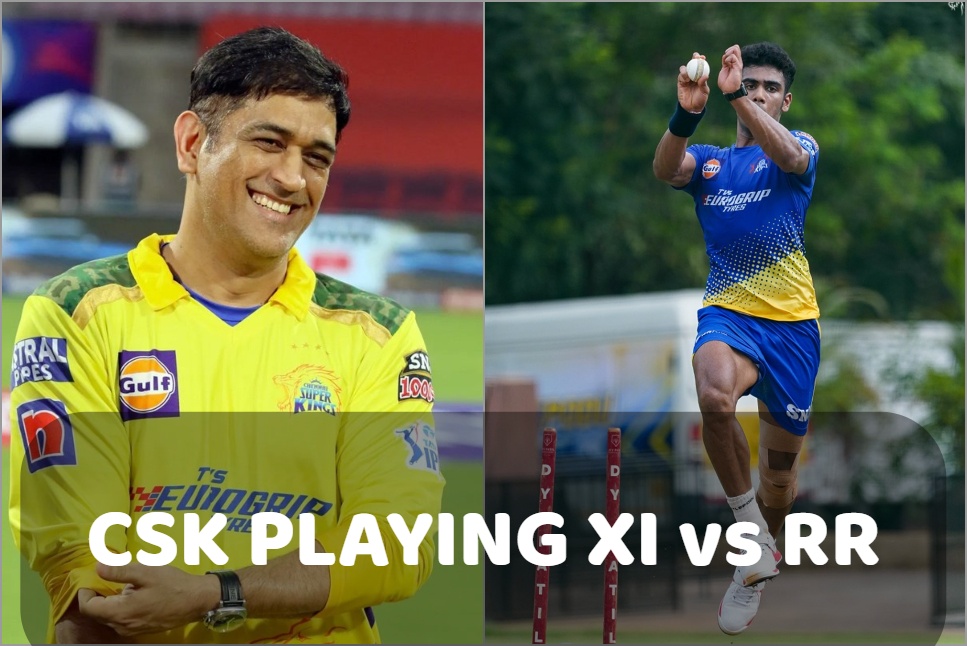 CSK Playing XI vs RR: MS Dhoni opts for a Solitary Change, Ambati Rayudu REPLACES Shivam Dube –  Follow IPL 2022 Live Updates