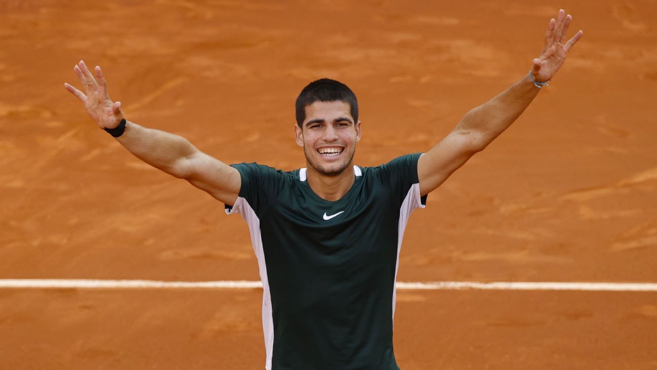 Madrid Open FINAL LIVE: Carlos Alcaraz creates history, become youngest-ever Madrid Open champion as he defeats Alexander Zverev in straight sets