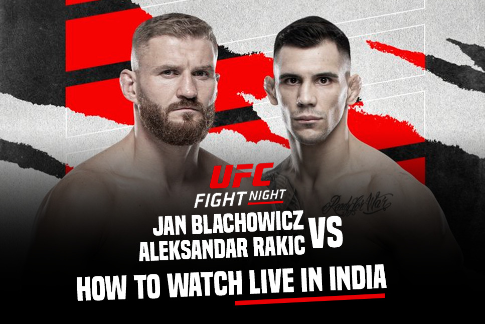 UFC Vegas 54 Live: Jan Blachowicz vs Aleksandar Rakic, How to watch it Live in India?