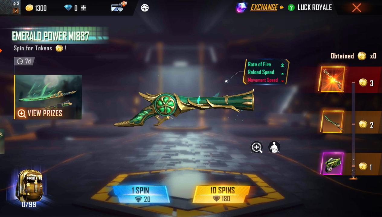 Rewards Overview, Emerald Storm, Garena Free Fire MAX