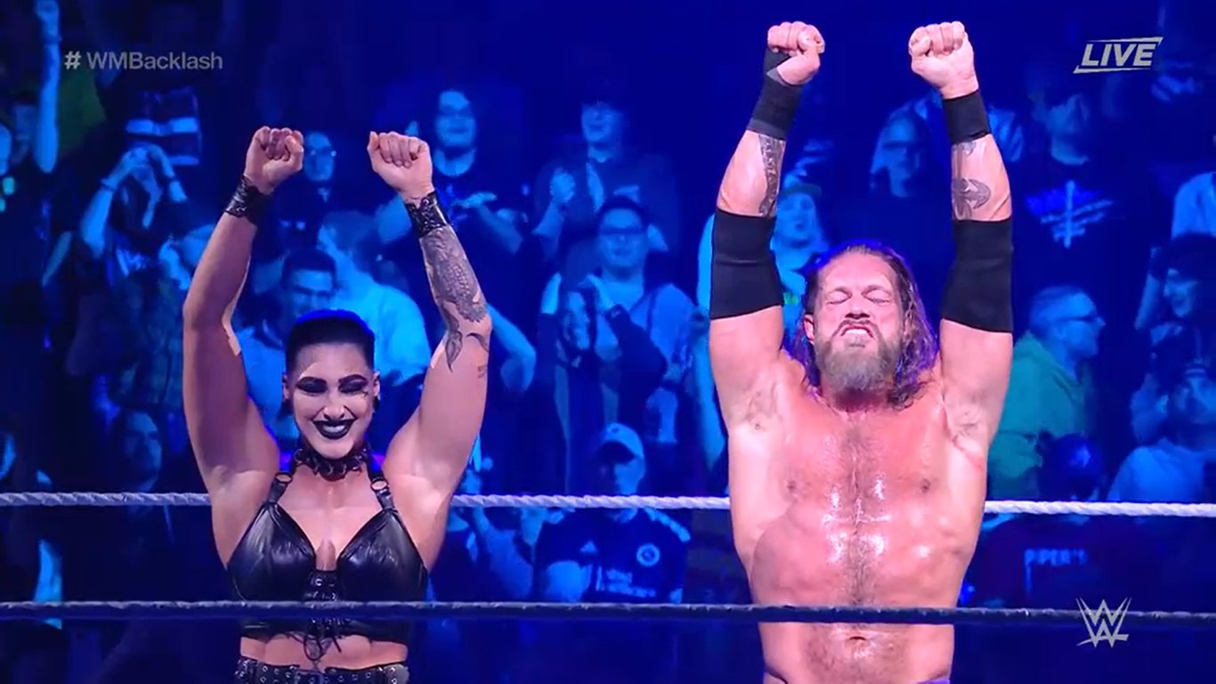 WWE WrestleMania Backlash: Edge Knocks Out AJ Styles, Rhea Ripley Joins Judgment Day