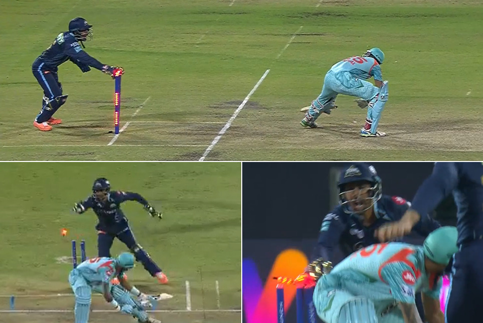 IPL 2022: FASTER THAN LIGHTNING! Wriddhiman Saha showcases quick reflexes, two stumpings floor Lucknow Super Giants – Watch Highlights