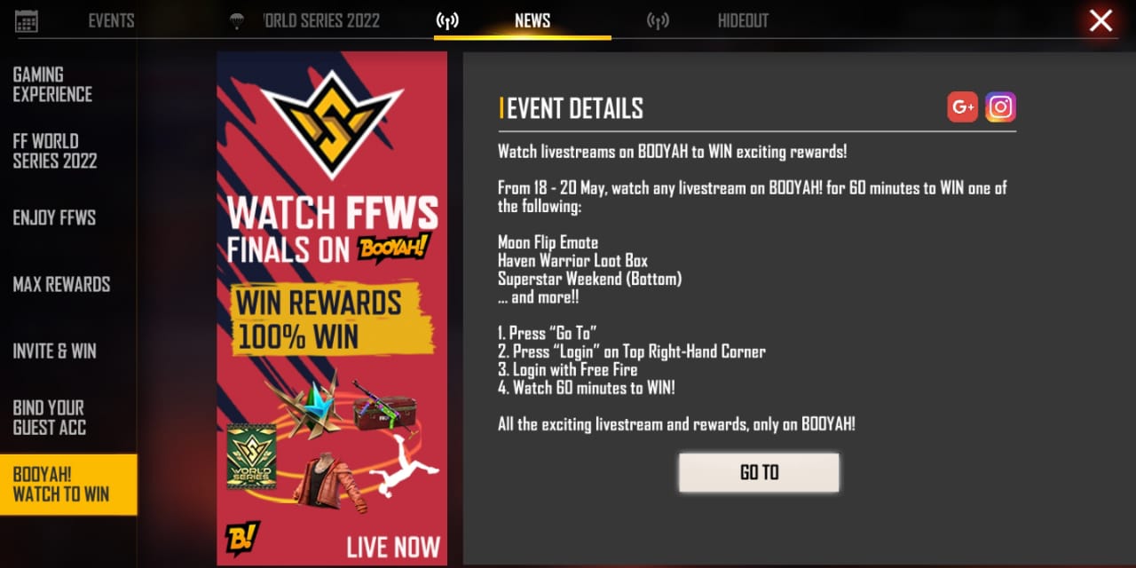 Free Fire Max Booyah Watch to Win Event: Get exclusive emote, and other rewards for absolutely free, More Details, all about the new event and itz rewards