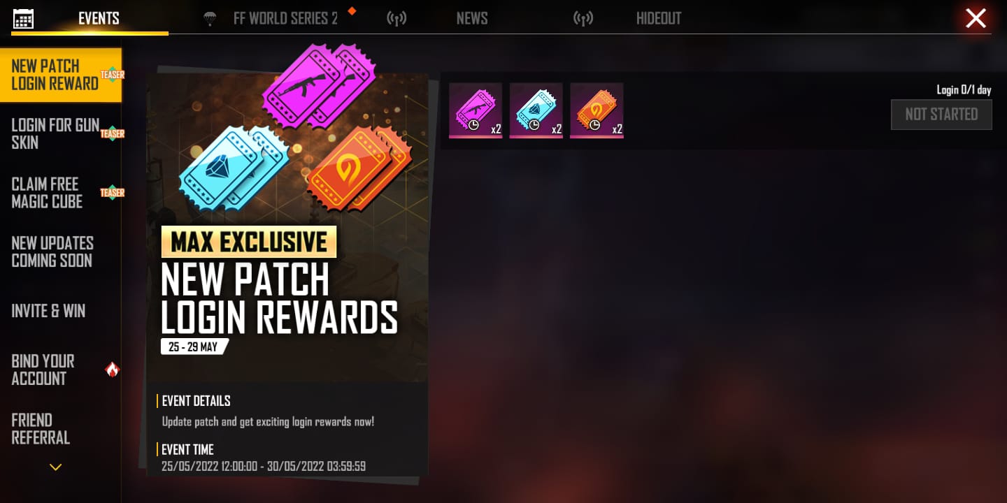 Free Fire Max New Patch Login Rewards: Get a chance to win exclusive vouchers for free, all you need to know about the Free Fire New Patch Login Rewards
