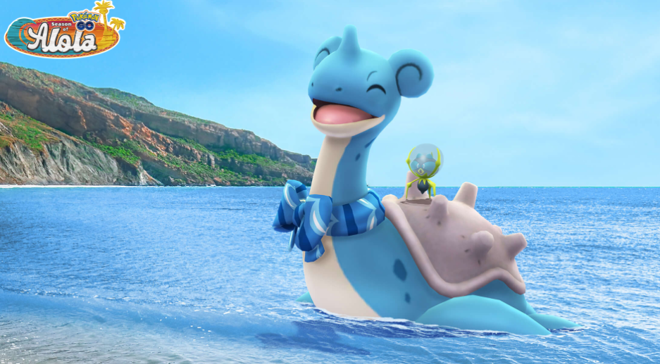 Pokemon GO Water Festival 2022: Devs bring the debuts of Lapras wearing a scarf, Dewpider, and Araquanid