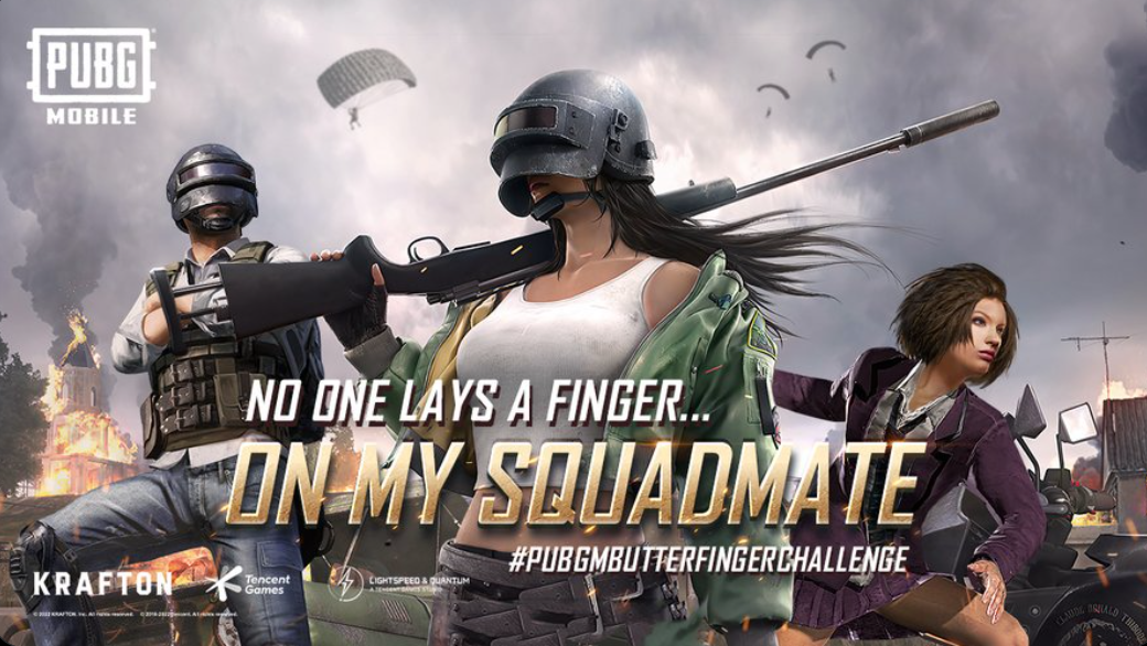 PUBG MOBILE COMMUNITY EVENT: Take Part in Nobody Lays a Finger on my Squadmate Challenge and win rewards