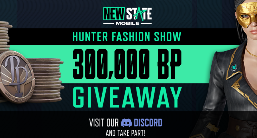 NEW STATE MOBILE Hunter Fashion Show Event: Participate in this exclusive event  to win a share of 300,000 Battle Points!
