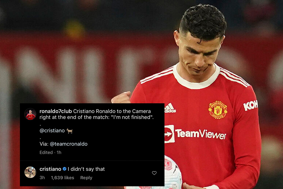 Premier League: Cristiano Ronaldo responds to RUMOURS saying, “I didn’t say that”, as media wrongly quotes the Portuguese after victory against Brentford – Check comment