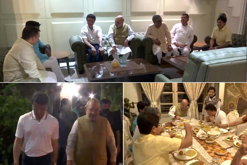 Sourav Ganguly Joining BJP? BCCI President hosts Union Home Minister Amit Shah at his residence for dinner - Follow IPL 2022 Live Updates