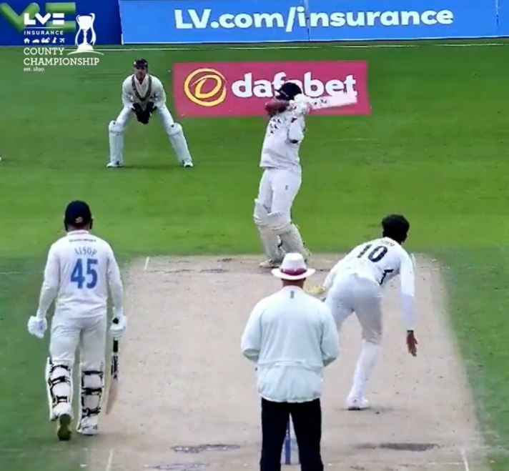 County Championships: UNSTOPPABLE Cheteshwar Pujara brings another century, hits UPPER-CUT SIX against Shaheen Afridi- Watch video
