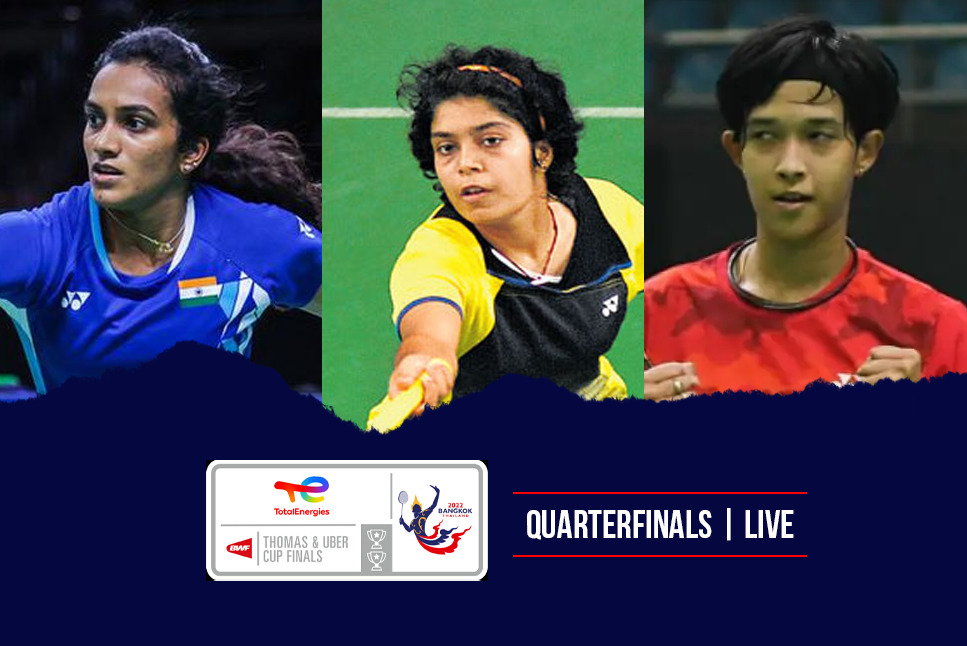 Uber Cup Quarterfinals LIVE: PV Sindhu led Team India faces stern Thailand challenge in quarterfinals of Uber Cup - Follow India vs Thailand LIVE updates 