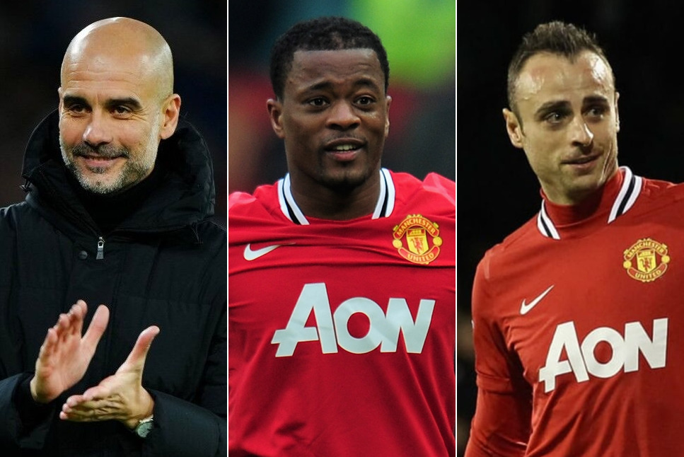 Premier League: 'I didn't see this character and personality when we destroyed them with Barcelona', says Pep Guardiola as he hits back at United legends Patrice Evra and Dimitar Berbatov