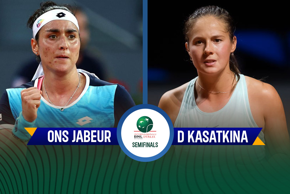 Italian Open Semifinals LIVE: Ons Jabeur eyes second straight final as she faces Daria Kasatkina in semifinal - Follow Jabeur vs Kasatkina LIVE updates