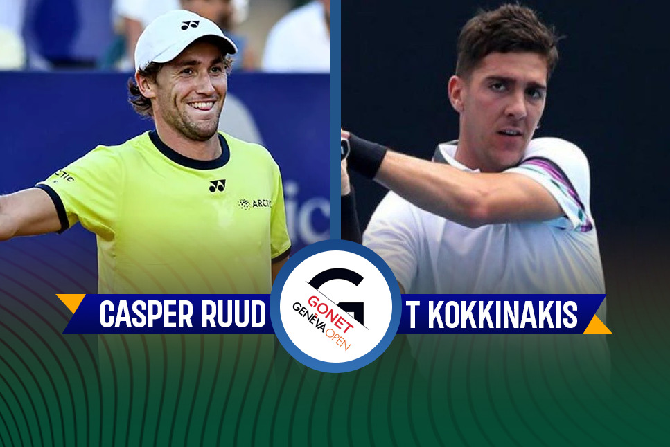 Geneva Open LIVE: Defending champion Casper looks to seal semifinals spot, faces Thanasi Kokkinakis in quarterfinals - Follow Ruud vs Kokkinakis LIVE updates