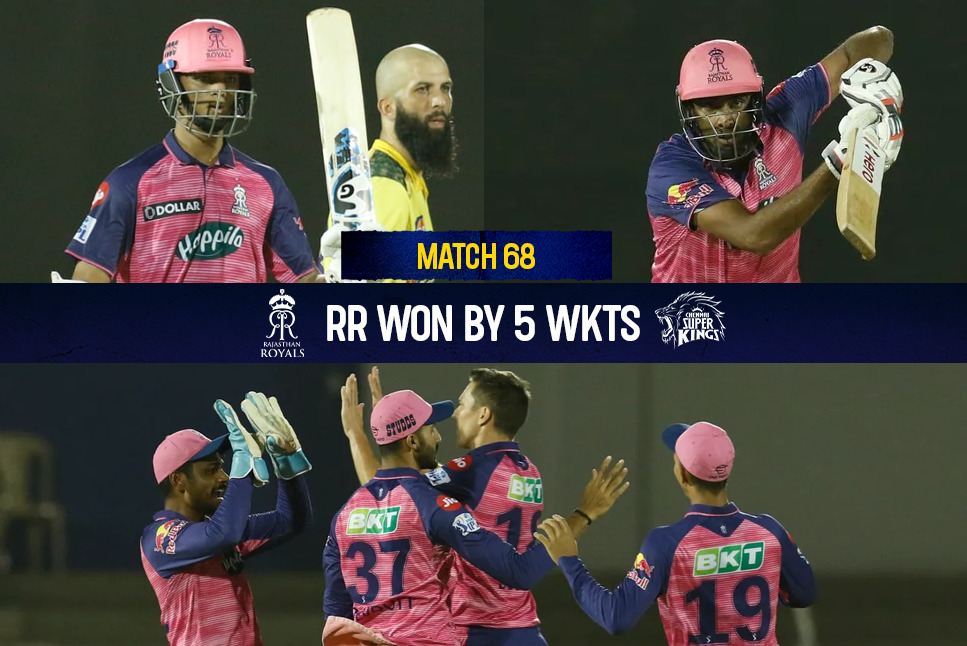 RR beat CSK Highlights: Jaiswal & Ashwin take Rajasthan Royals to Qualifier 1, beat Chennai Super Kings by 5 wickets in IPL 2022