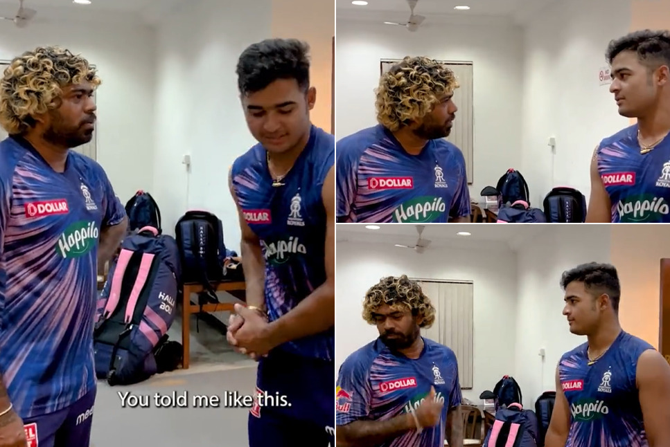 IPL 2022 Qualifier 1: Yorker KING Lasith Malinga teaches Riyan Parag how to play YORKERS ahead of Gujarat Titans clash - Watch video