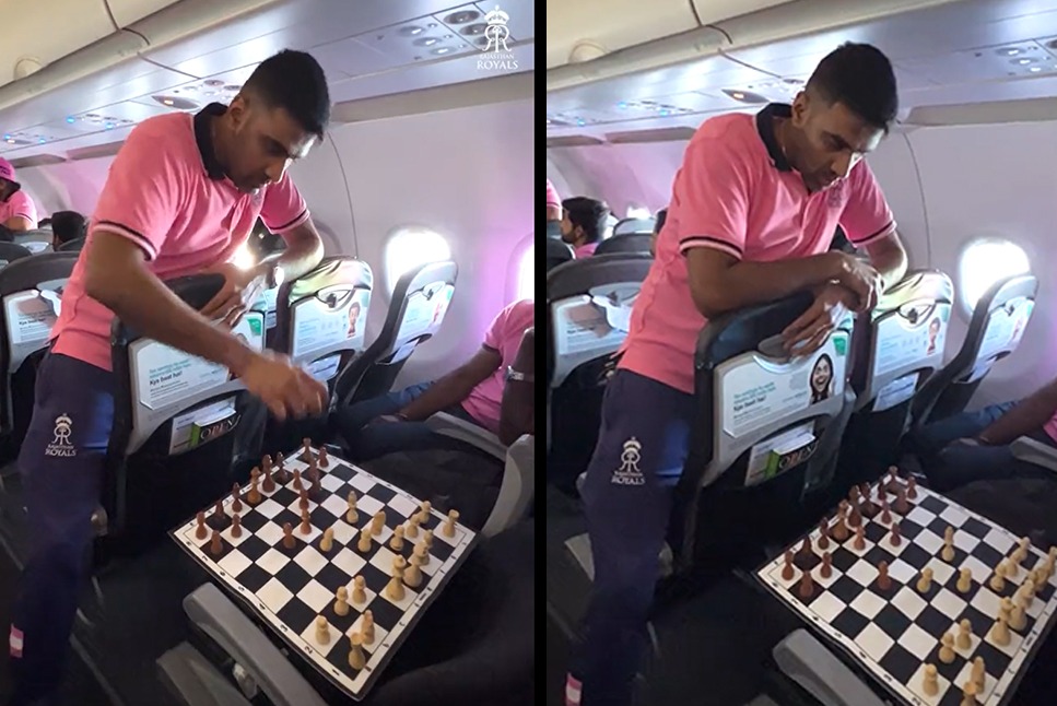 IPL 2022 Qualifier-1 Live: Rajasthan Royals all-rounder Ravichandran Ashwin shows off his Chess skills in flight before Gujarat Titans clash – Watch Video