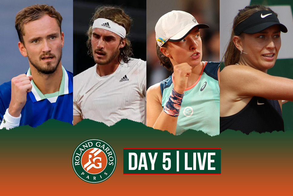 French Open Day-5 LIVE: Daniil Medvedev, Stefanos Tsitsipas, Iga Swiatek and Paula Badosa look to seal third round berth - Follow LIVE updates 