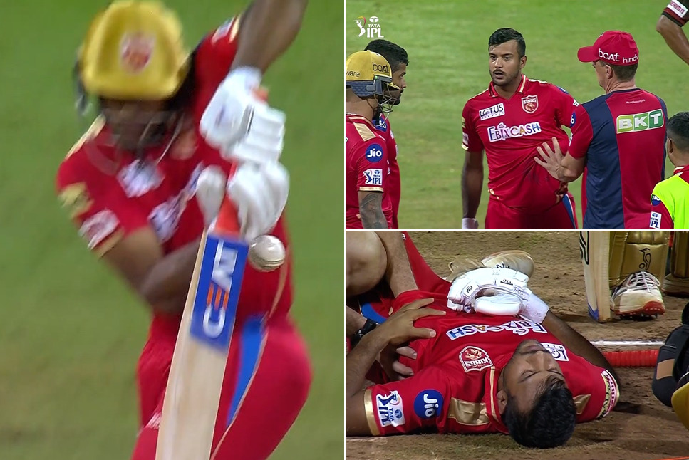 IPL 2022: Fast & Furious Umran Malik bowls a RIB-CRACKING bouncer, leaves Mayank Agarwal in TERRIBLE PAIN – Watch video