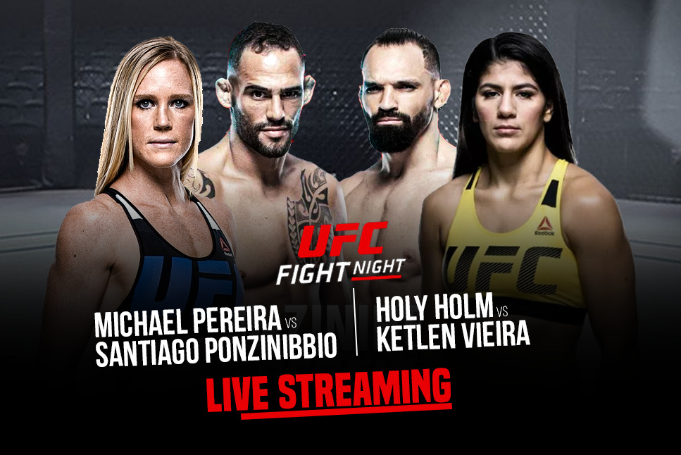 UFC Vegas 55 Live Streaming: Holly Holm vs Ketlen Vieira Live, Michael Pereira vs Santiago Ponzinibbio Live, Follow UFC Vegas 55 Live Updates