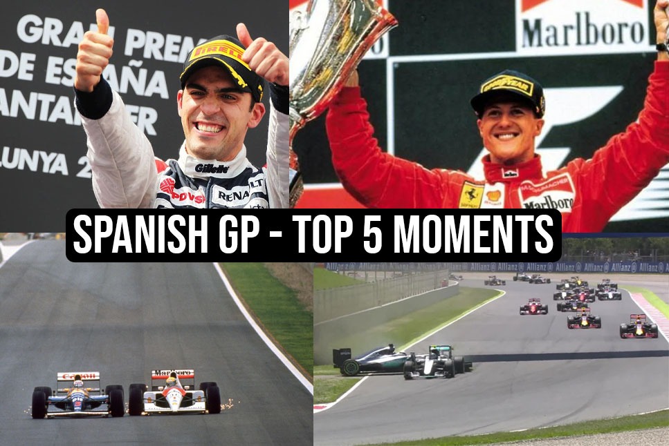F1 Spanish GP: TOP 5 MOMENTS - From Michael Schumacher's FIRST win for Ferrari to Pastor Maldonado's SHOCK victory - Check out top 5 moments from Spanish GP