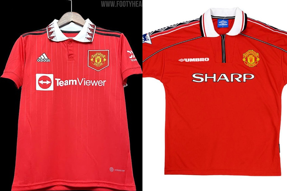 Manchester United's 2022/23 kit is inspired by the famous 1998/99 jersey