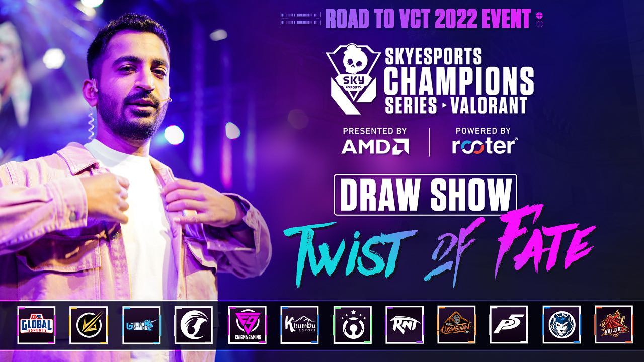 Skyesports Champions Series 2022 Phase 2’s Draw Show, called Twist of Fate, to happen today, Check details