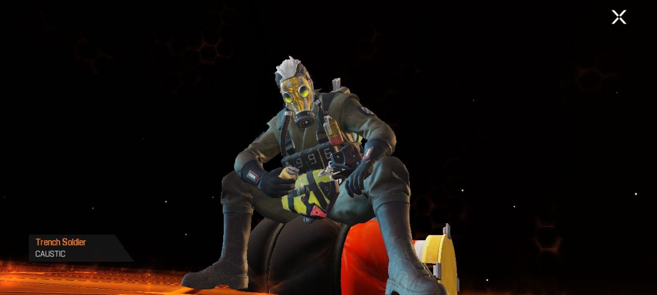 Caustic Trench Soldier Skin ( image via Apex Legend Mobile)