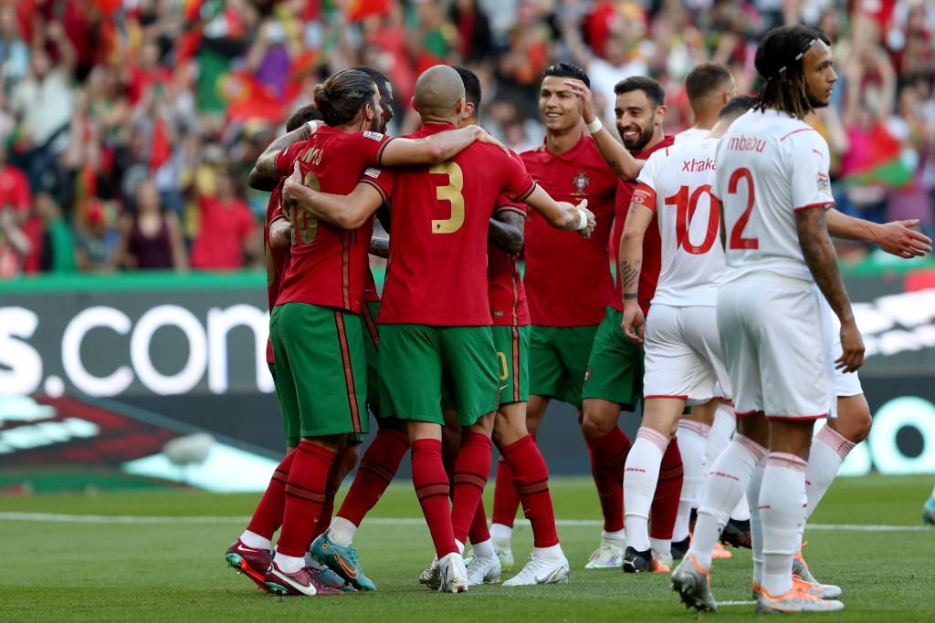 Ironisk uafhængigt pause UEFA Nations League: Cristiano Ronaldo's BRACE helps Portugal beat  Switzerland 4-0
