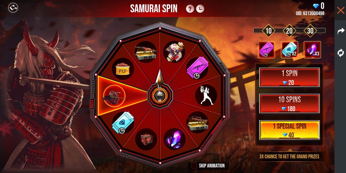 Free Fire Max Possessed Warrior Emote; Check how to get the exclusive emote in-game, More Details on the emote and how to get it from the Samurai Spin Event