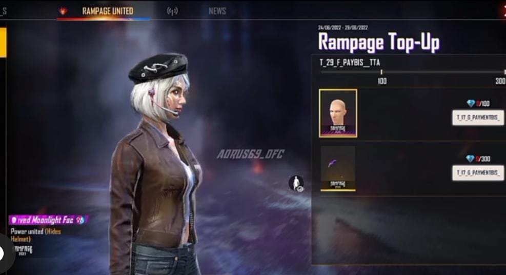Free Fire Max Rampage Top-up Event: Get a facepaint & Night Scythe for free by topping up, all you need to know about the upcoming Top-up event