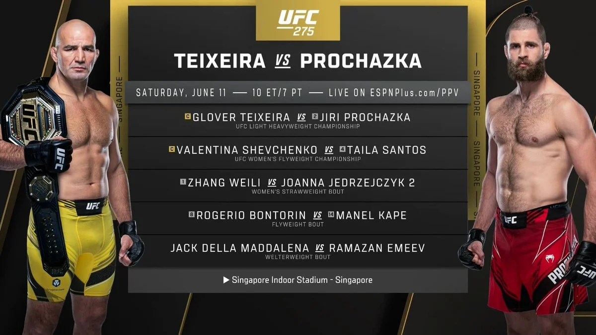 UFC 275 Weigh-in: Glover Teixeira vs Jiri Prochazka