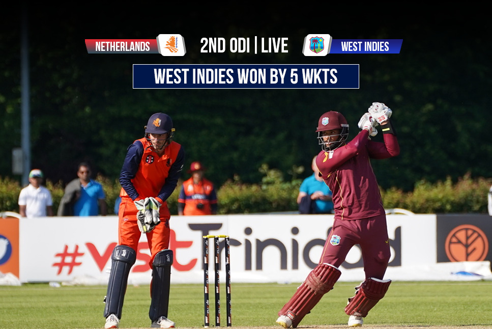 NED vs WI Highlights: Bandon King STEERS West Indies to ODI series victory against Netherlands, Follow NED vs WI 2nd ODI Updates