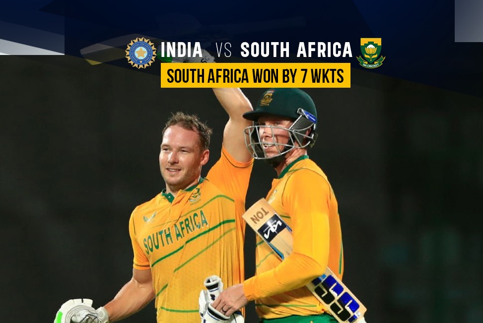 SA beat IND Highlights: David Miller, Rassie Van Der Dussen BLOWS away India, South Africa beat India by 7 Wickets in 1st T20: Follow IND vs SA LIVE