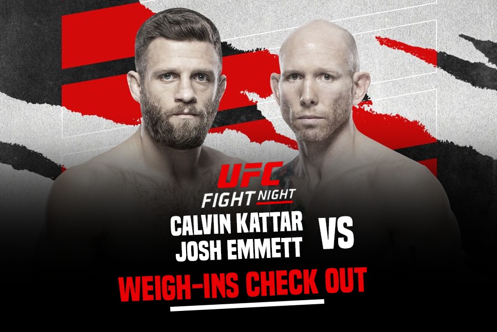 UFC Fight Night Austin: Calvin Kattar vs Josh Emmett, Amazing moments from UFC Austin Weigh-in – Check Out
