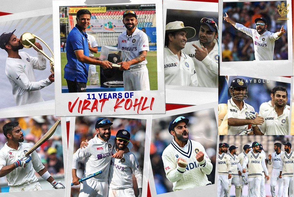11 Years of Virat Kohli: On this Day in 2011, India's former captain Virat Kohli made his Test debut - take a look at his incredible career