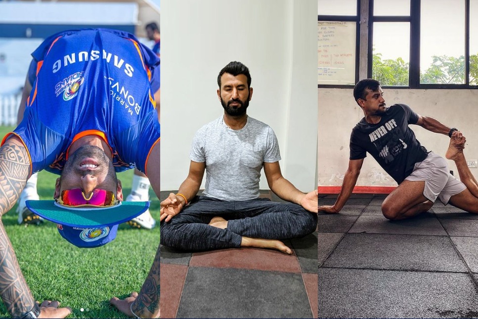 International Yoga Day: Top Indian cricket stars from Suryakumar Yadav to Chesteshwar Pujara advocate practice of asanas on Yoga Day - Check pictures