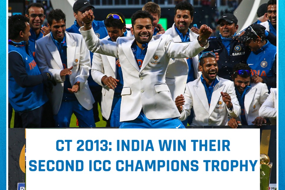 MS DHONI ICC Trophies: On This Day in 2013, MS Dhoni becomes the first captain to win all ICC trophies as India lift 2013 Champions Trophy in England