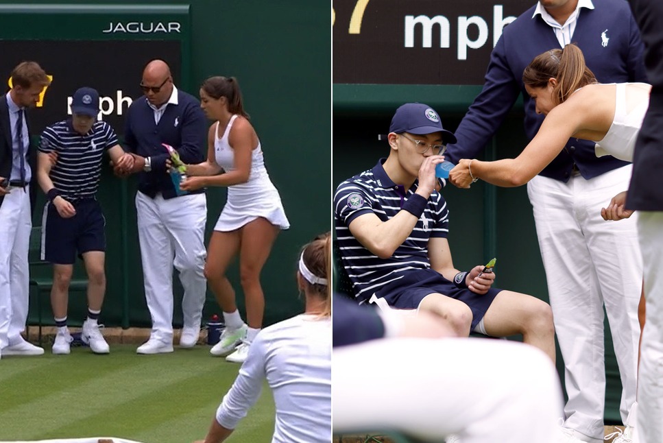 Wimbledon 2022 LIVE Jodie Burrage earns praise for RESCUE Ball boy