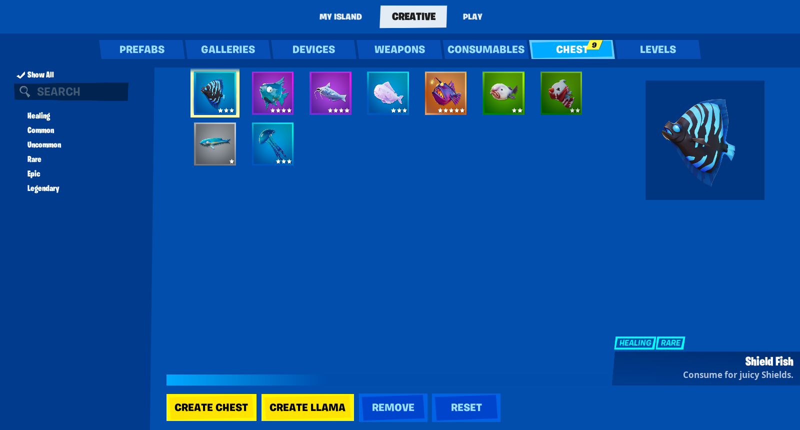 Fortnite Creative: How to use Fish consumables in the game