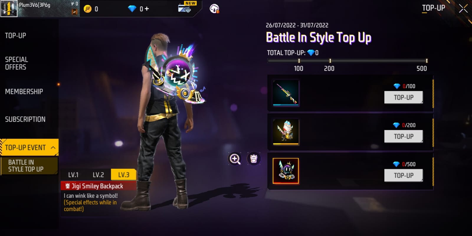 Garena announced the Free Fire MAX Battle in Style top-up event which ends very soon. Check how to grab the Digi Smiley backpack and other rewards for free.