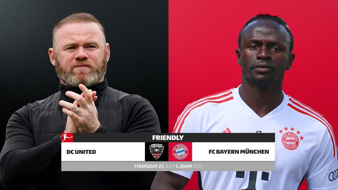 DC United vs Bayern Münih CANLI: Sadio Mane, Wayne Rooney'nin MLS tarafına karşı ilk çıkışını yapacak, DC United vs Bayern Münih CANLI skor güncellemelerini takip edin: Takım Haberlerini Kontrol Edin, Canlı Yayın, Canlı Yayın, Tahminler